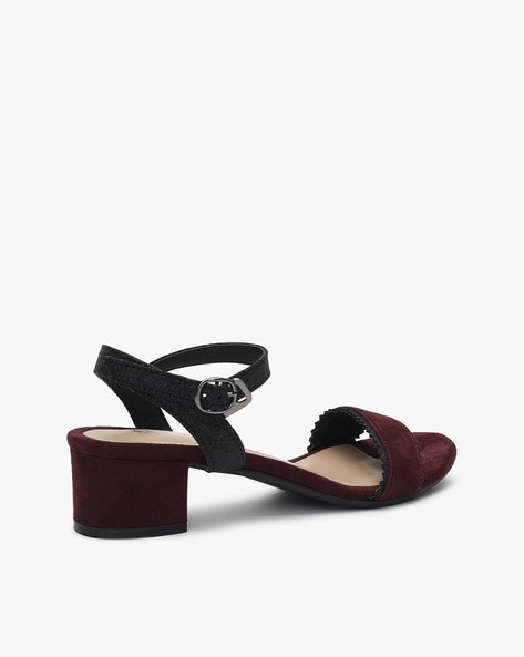 Strappy discount burgundy heels