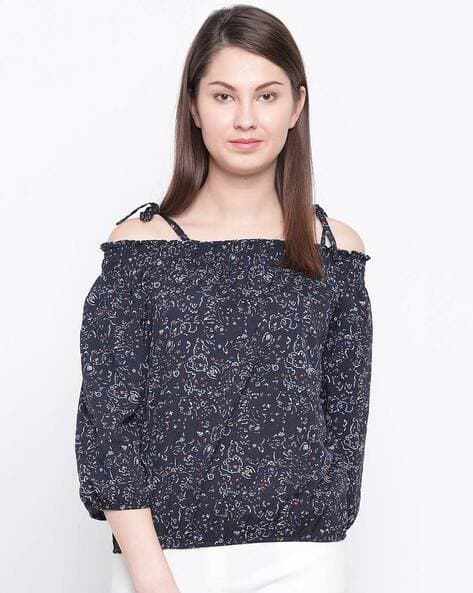 off the shoulder blouson top