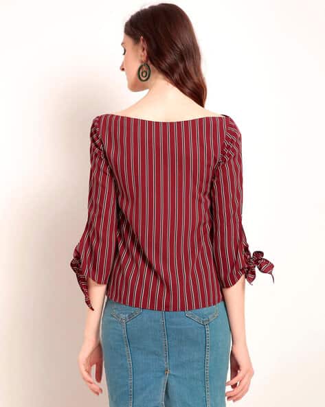 Buy Maroon Tops for Women by Rare Online