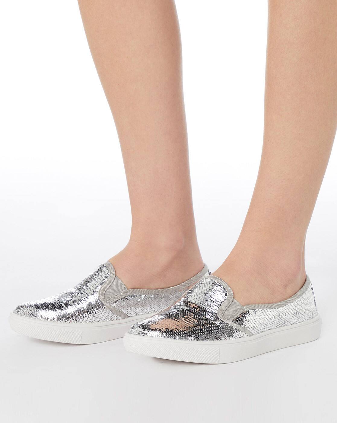 embellished slip on shoes