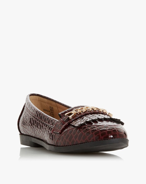 dune patent loafers