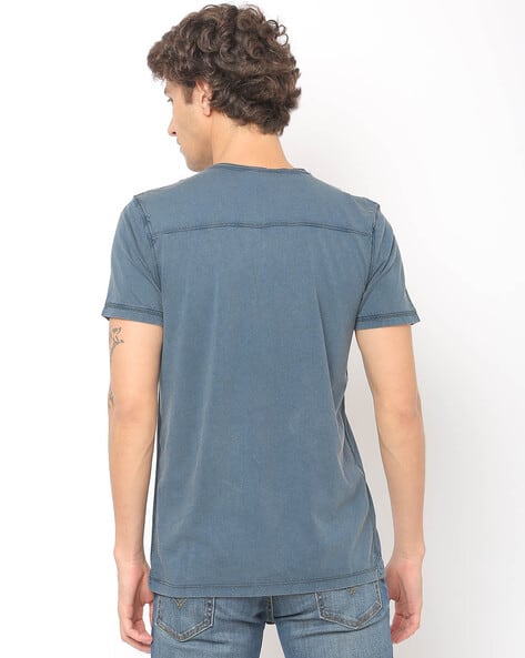 Washed Henley T-shirt (Image - 1)