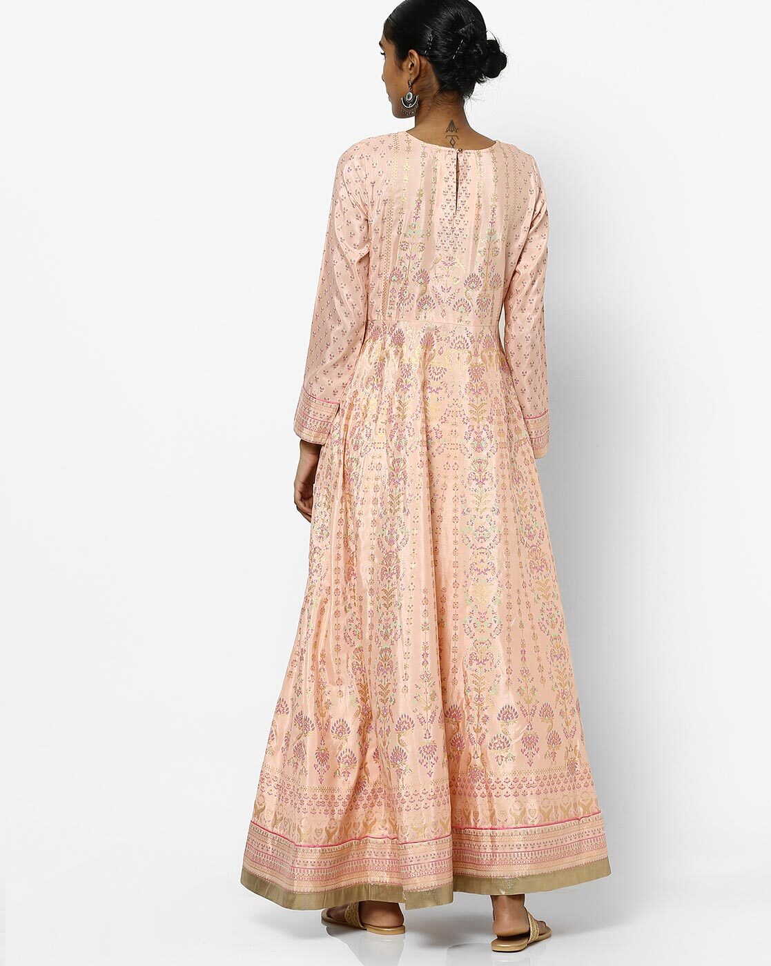Buy Pink Front Cascade Western Dress Online - Shop for W