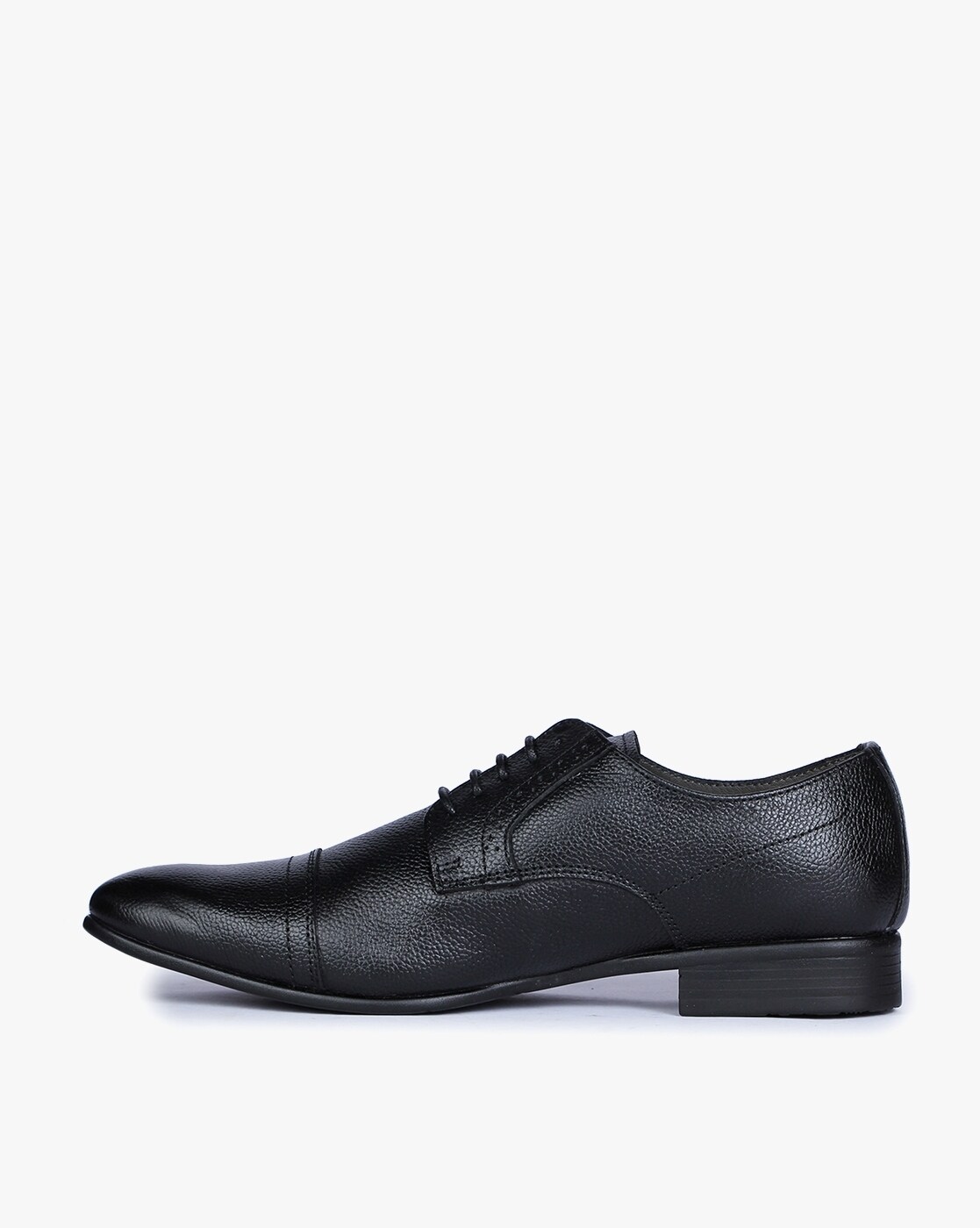 liberty black leather formal shoes