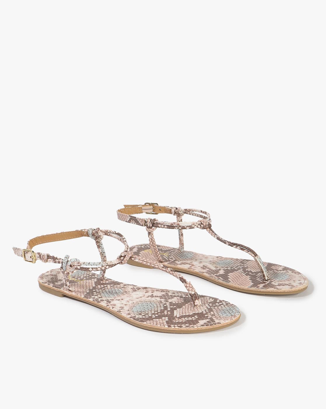 qupid snakeskin sandals
