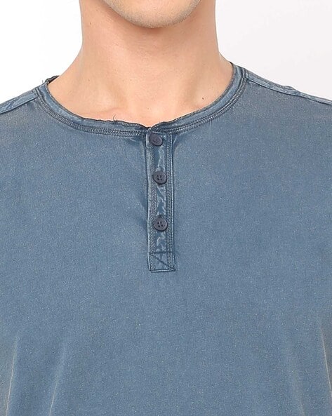 Washed Henley T-shirt (Image - 2)