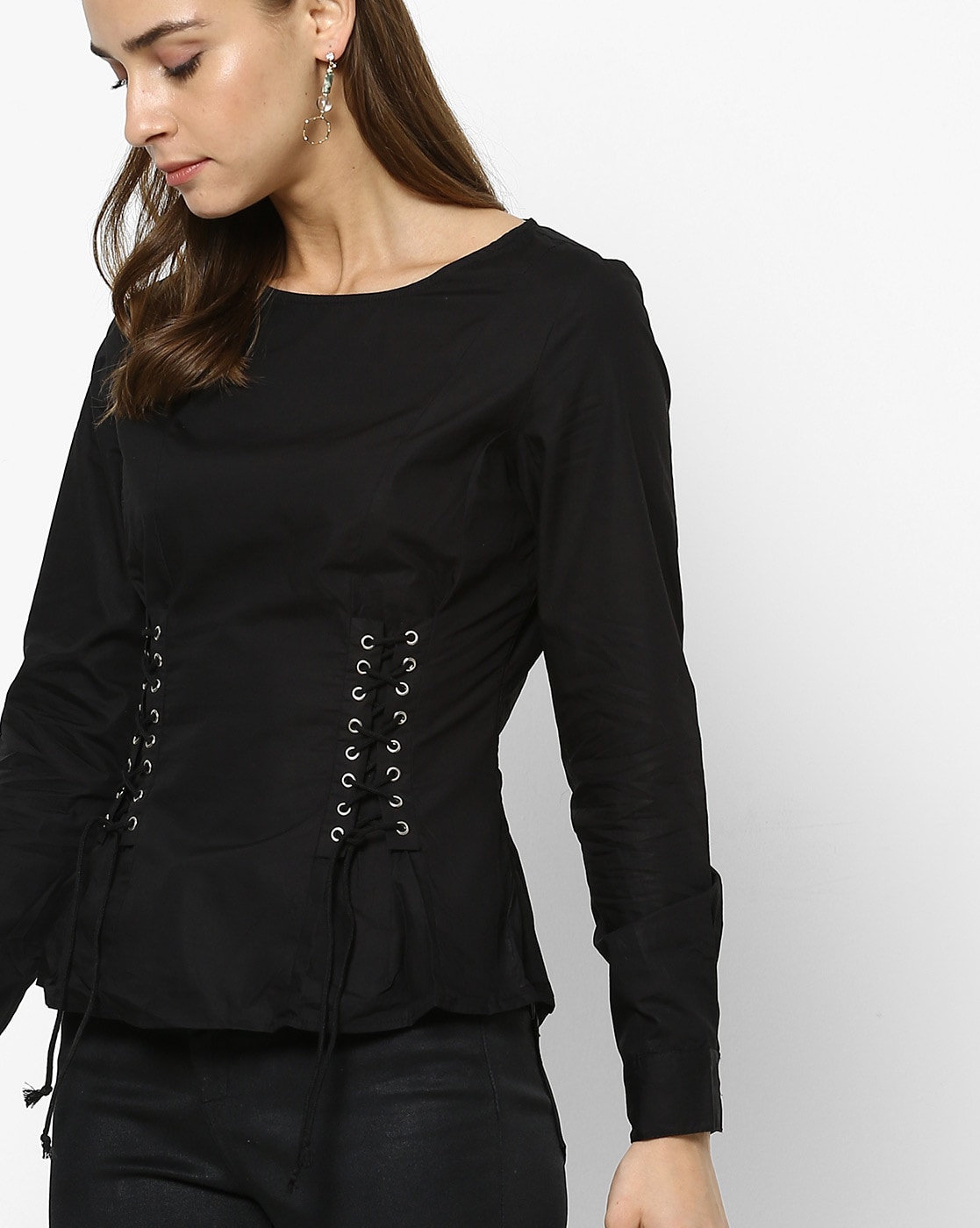 Black Corset Top - Buy Black Corset Top online in India