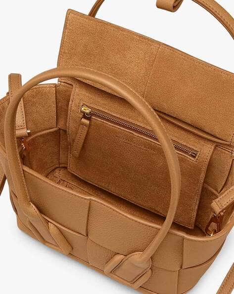 Buy BOTTEGA VENETA Mini Arco Top Handle Bag | Brown Color Women 