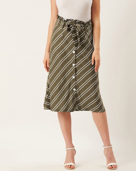 Buy Olive Green Skirts for Women by AJIO Online