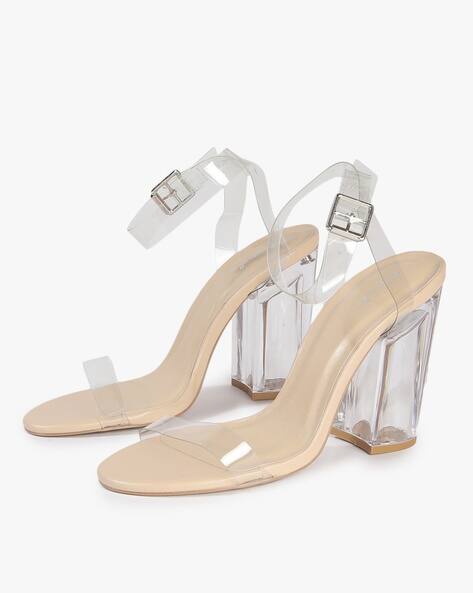 qupid clear heels
