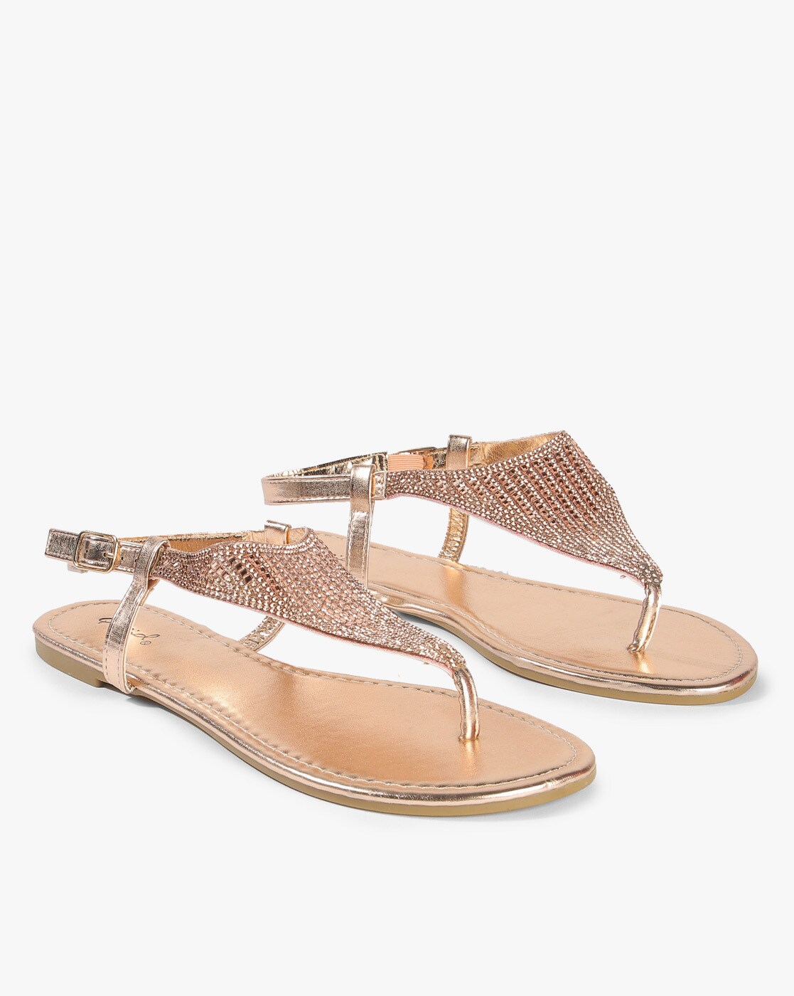 Buy Mochi Women's Rose Gold Sling Back Sandals for Women at Best Price @  Tata CLiQ