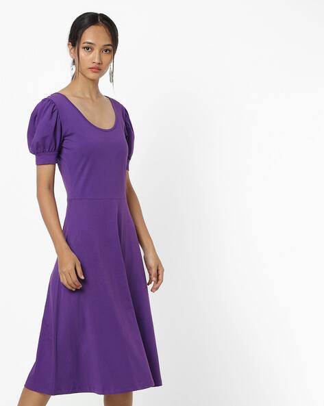 scoop neck sheath dress