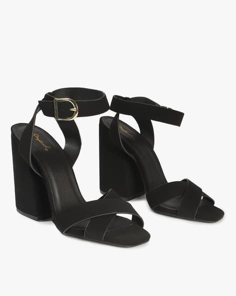 qupid block heel sandals