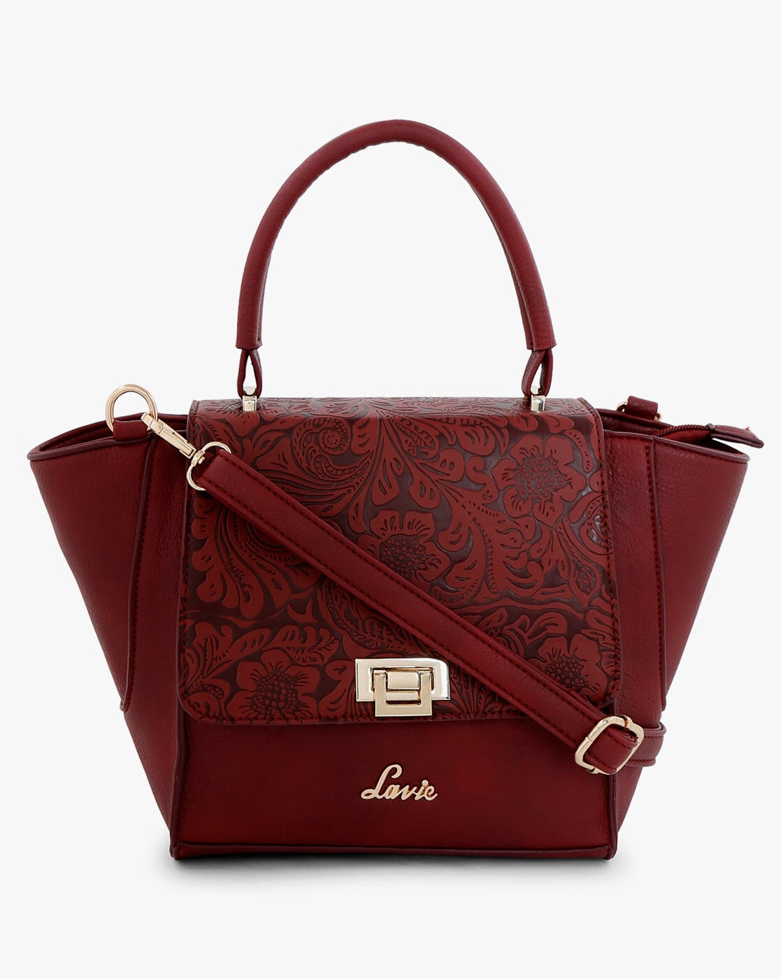 lavie maroon handbag