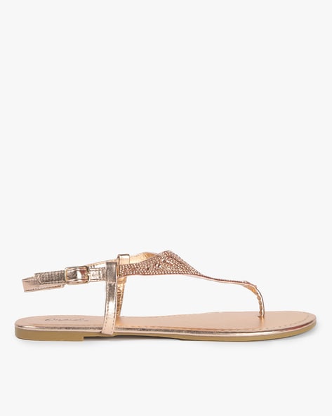 Qupid rose deals gold sandals