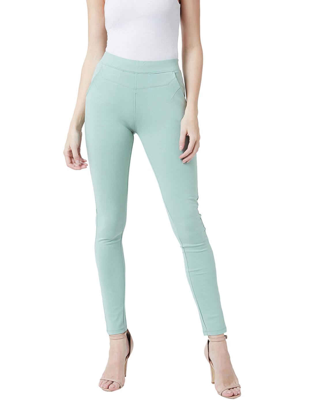 mint green jeans
