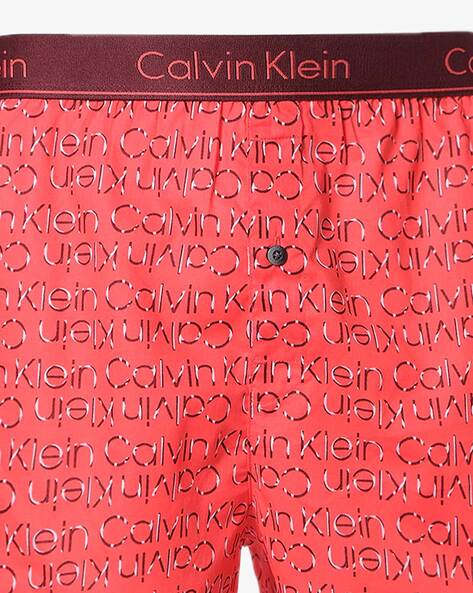 Brand Print Boxers with Elasticated Waist