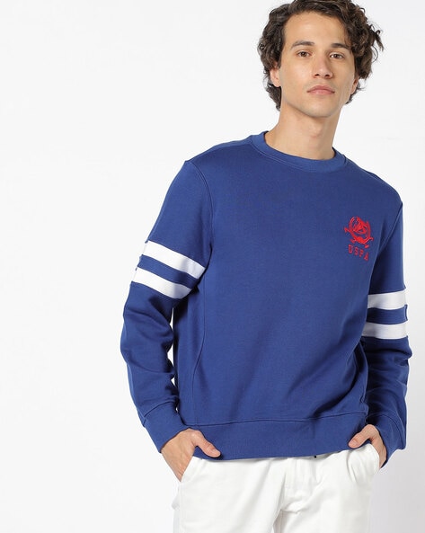 us polo blue sweatshirt