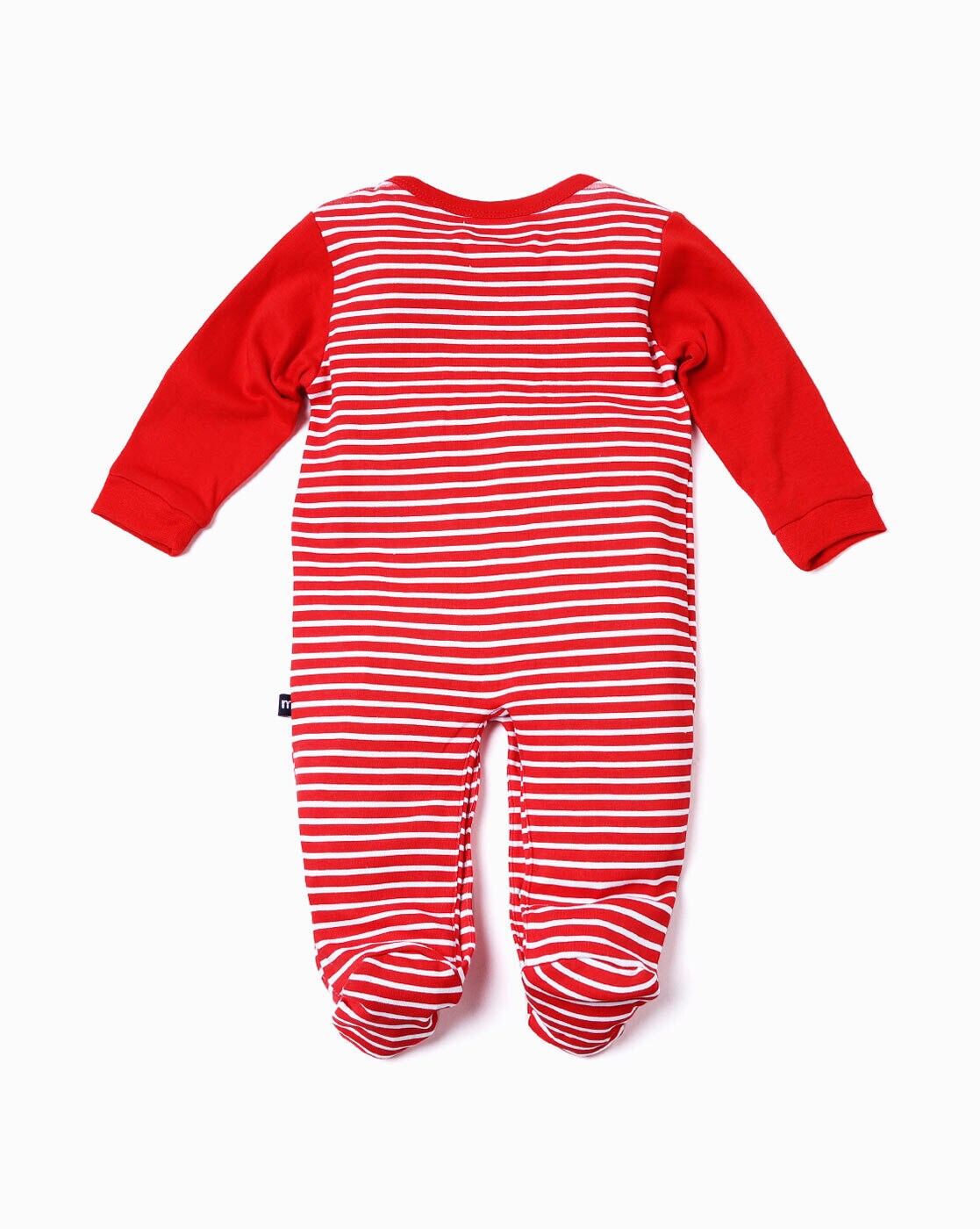 red sleepsuit baby