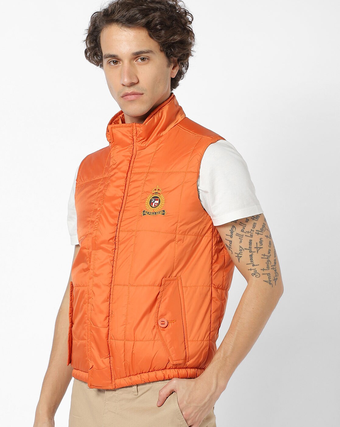 polo orange vest