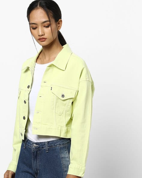 yellow levis jacket