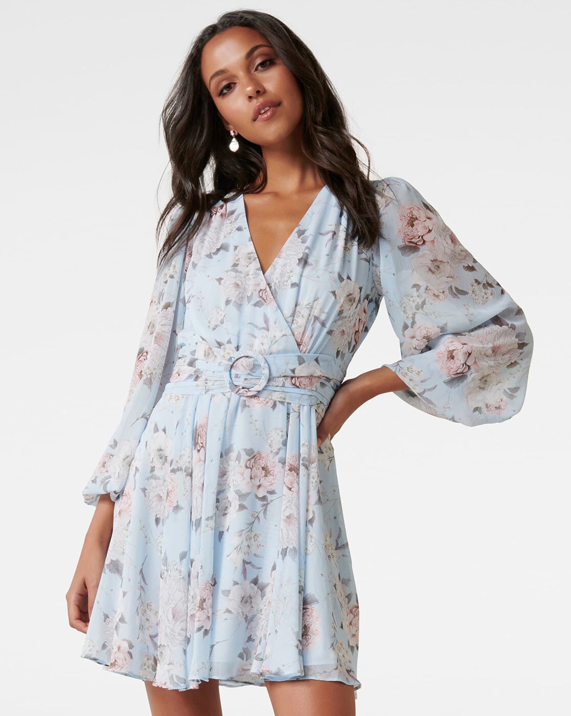 Forever new 2025 blue floral dress