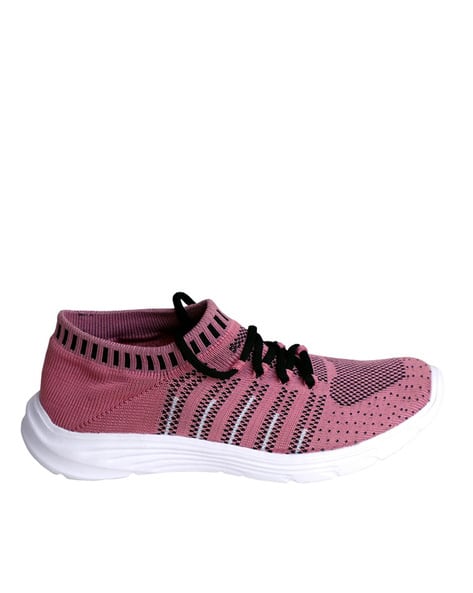 Textured Sports Shoes with Lace Detail (Image - 3)