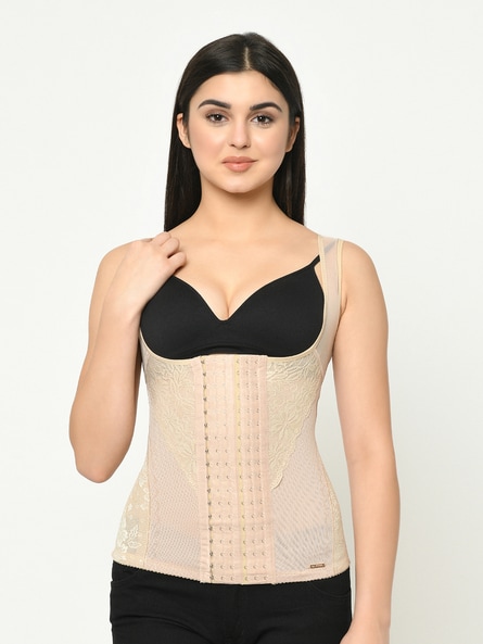 Lace Panelled Rear shaper with Sheer