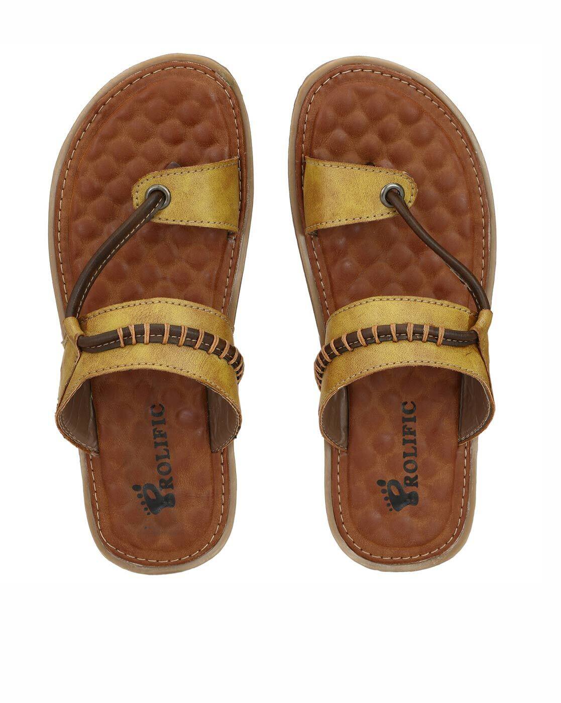 prolific tan toe ring sandals