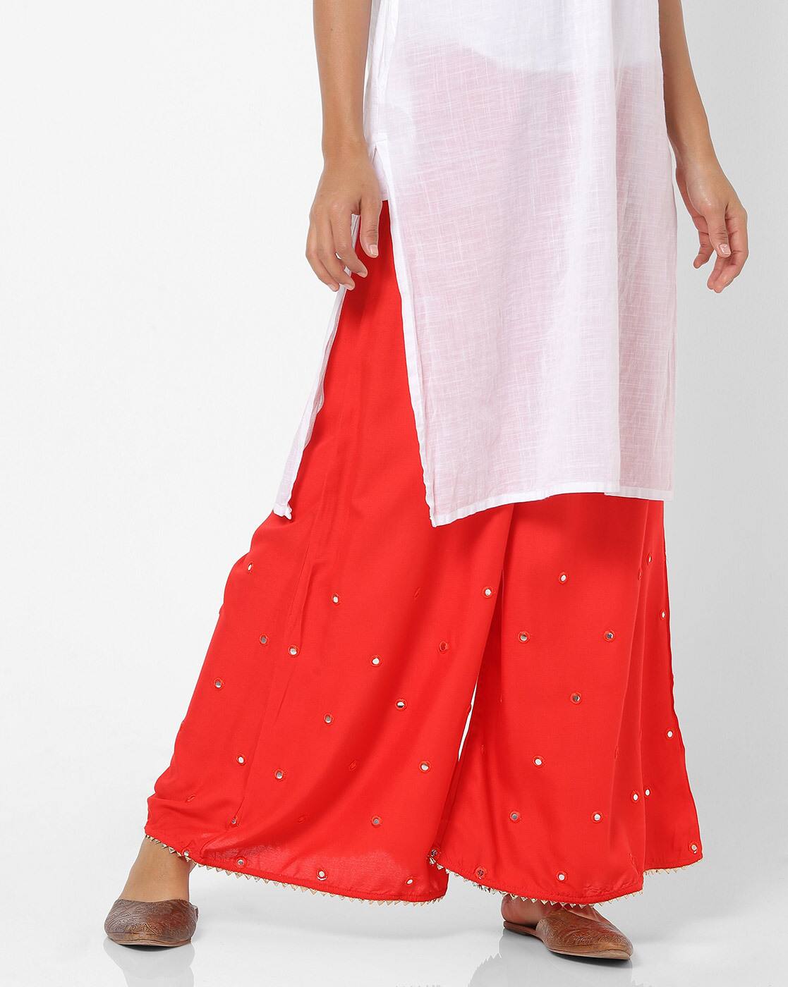 Buy Red Pants for Women by BE INDI 