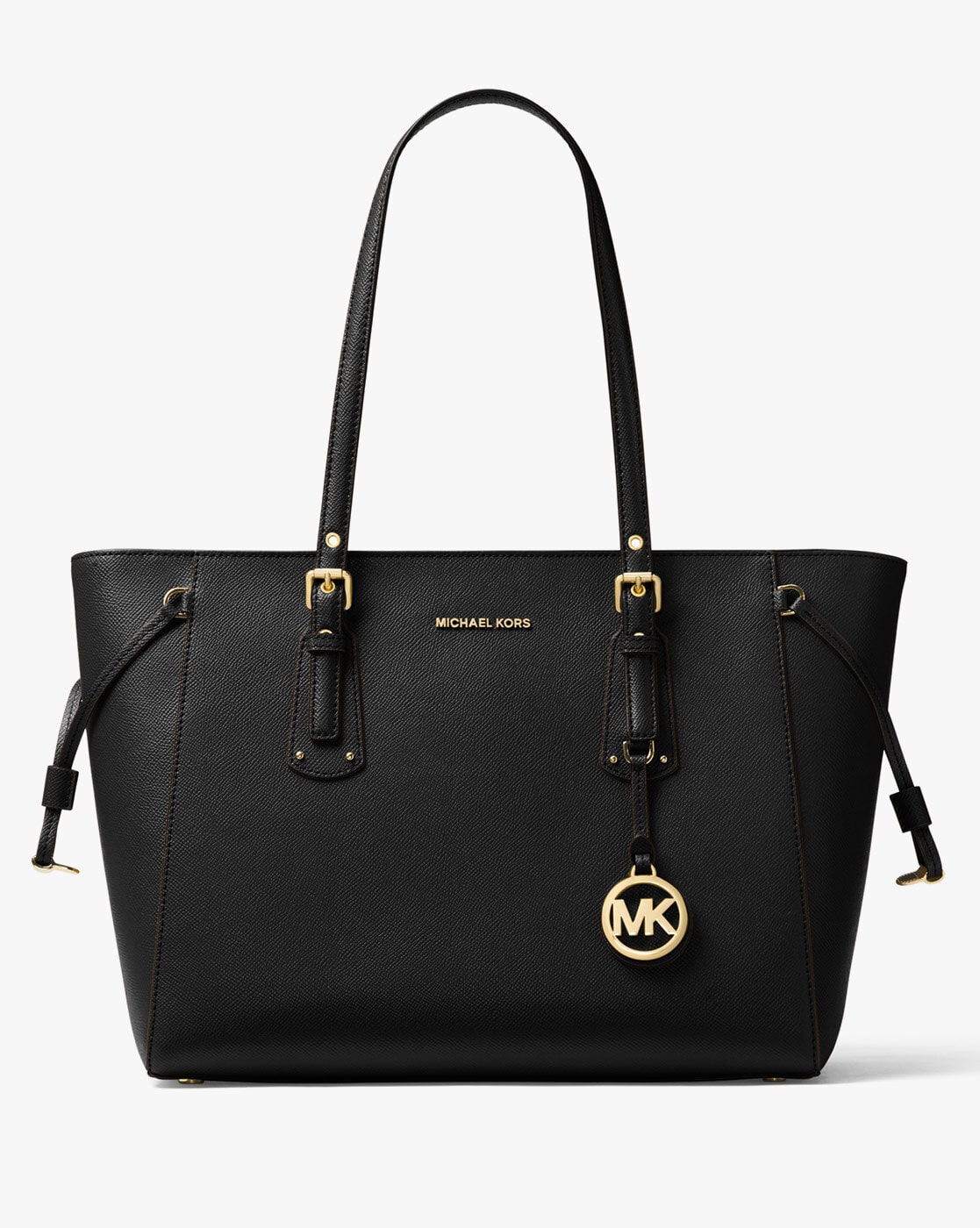 Michael Kors Newbury Black Leather Studded Shoulder Tote Bag – LovedLuxeBags