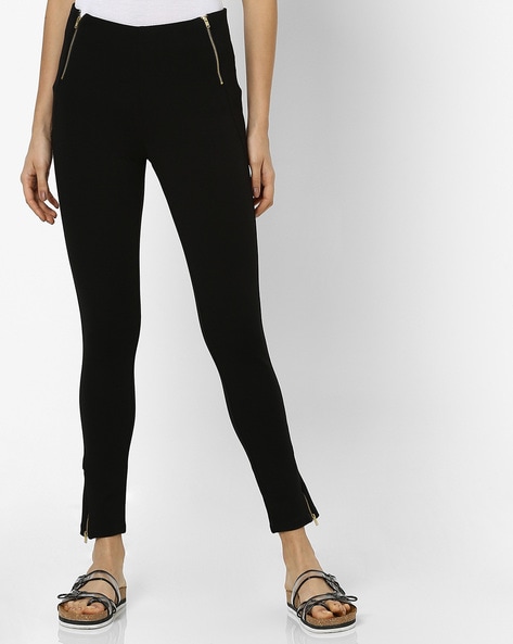 Adrianna Papell Crepe Slim Trousers Black at John Lewis  Partners