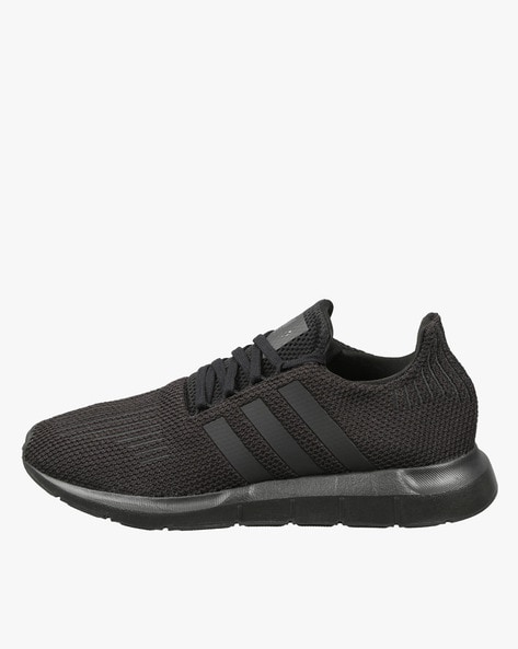 Mens adidas swift run on sale black