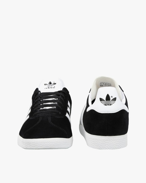 Adidas gazelle flash trainers hotsell black white