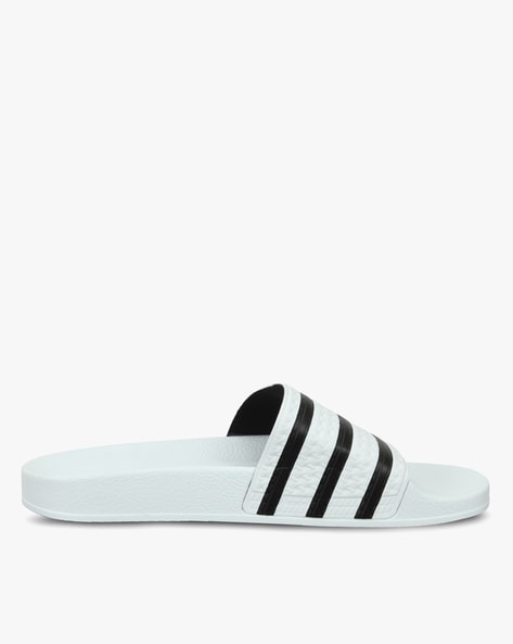 Amazon.com | adidas Men's Adissage Slides Sandal, Black/White/Black, 7 |  Sport Sandals & Slides