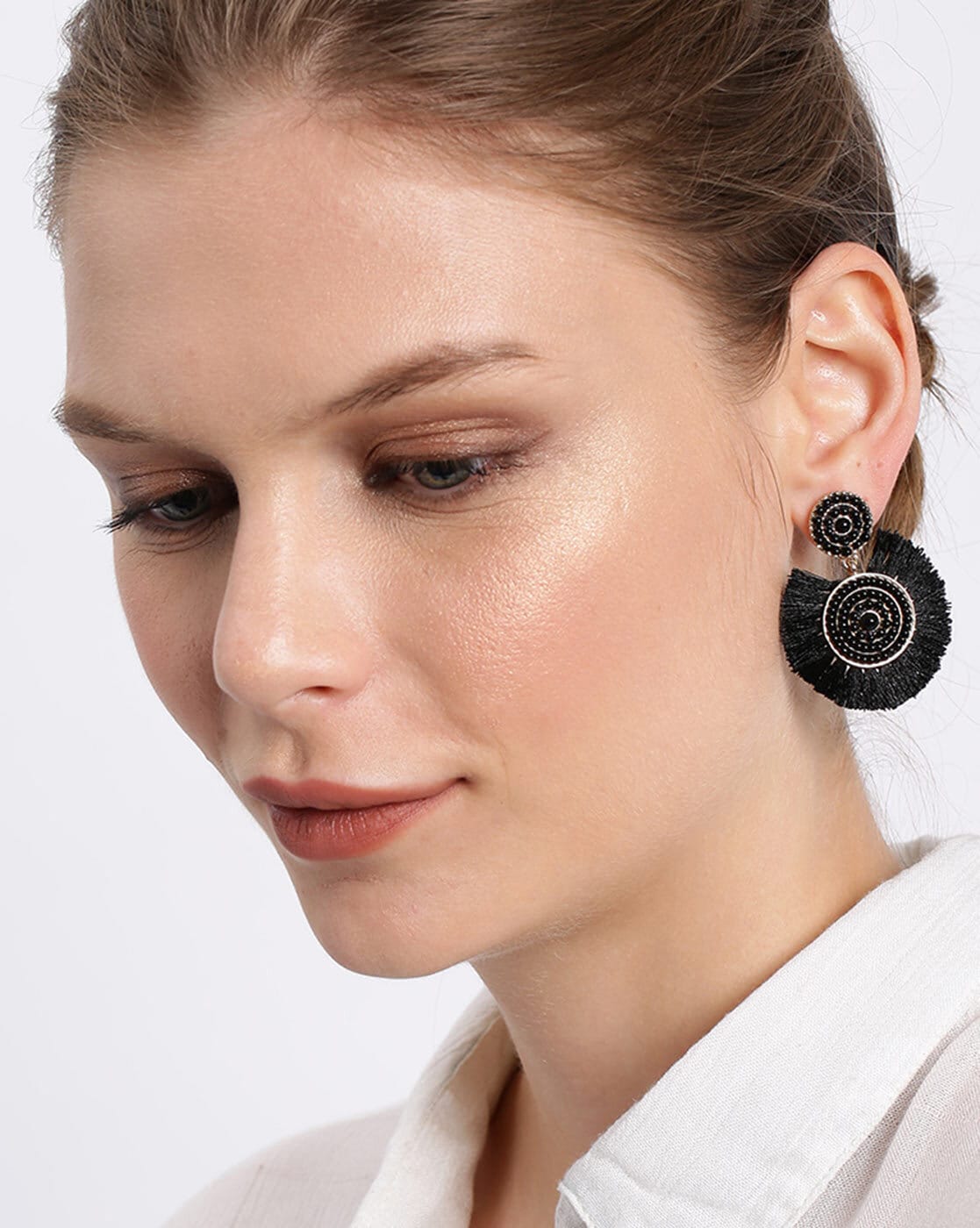 Buy White & Gold-Toned Earrings for Women by Accessorize London Online |  Ajio.com