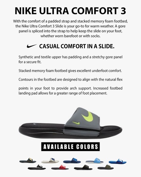 Memory foam nike online slides mens