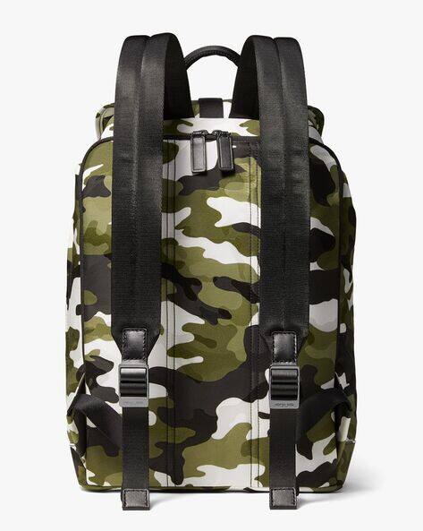 Buy Michael Kors Kent Camouflage Print Backpack Olive Green