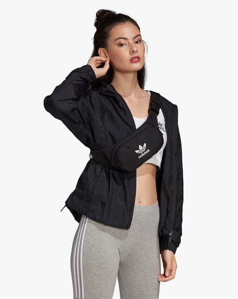 Adidas windbreaker shop womens black