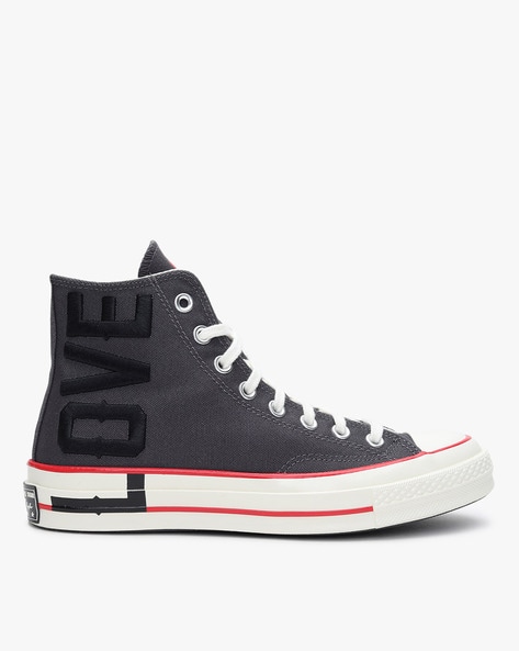 black ankle converse shoes