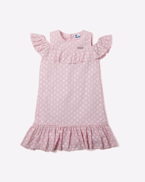 Floral Pattern A-line Frock