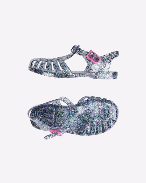 Amazon.com: USHOBE Princess Jelly Sandals Summer Child Jelly Shoes Glitter Jelly  Sandals Girls Flat Water Sandal Jelly Mary Dance Shoes Toddler Jelly Sandals  for Children Kids (Please order one size up) :