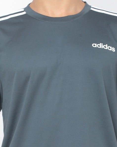 Classic 3-stripes Crew-Neck T-shirt with Striped Taping