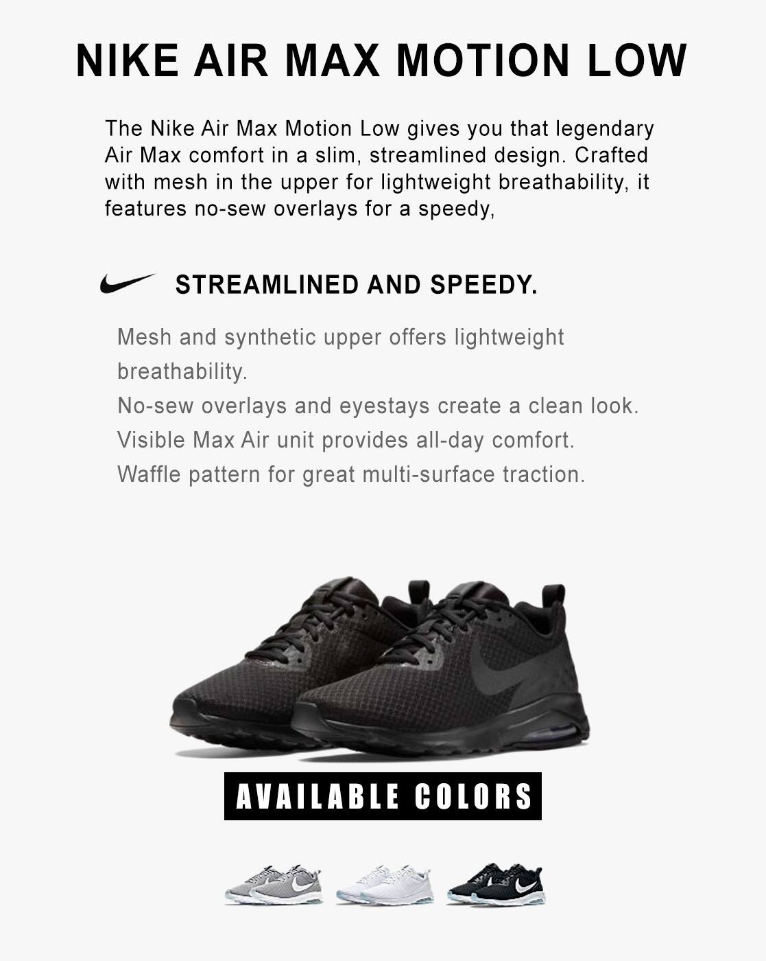 nike air max motion lightweight lw
