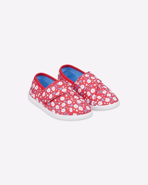 floral print canvas shoes