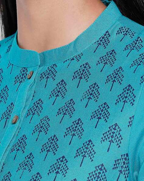 Buy Turquoise Blue Kurtas for Women by Rangmanch by Pantaloons Online