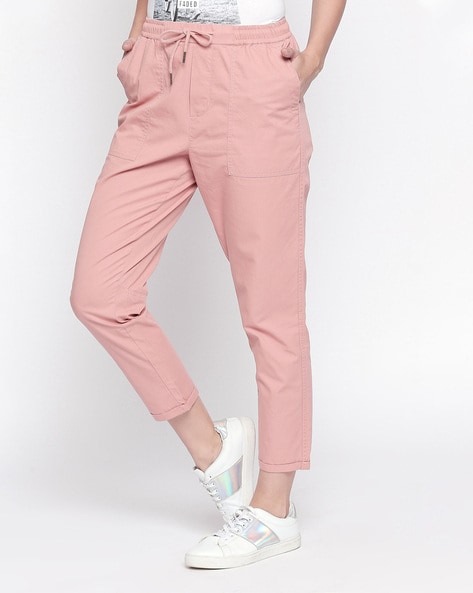 Buy Pink Trousers & Pants for Women by Honey by Pantaloons Online