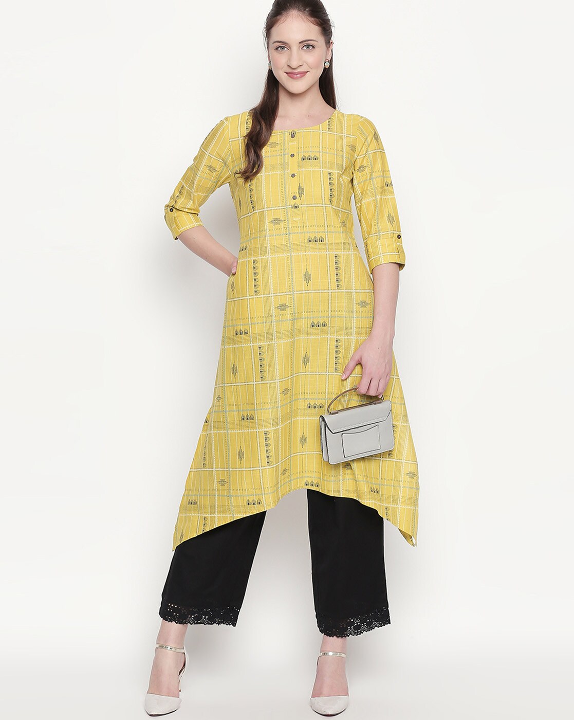 Buy Yellow Kurtas for Women by Rangmanch by Pantaloons Online
