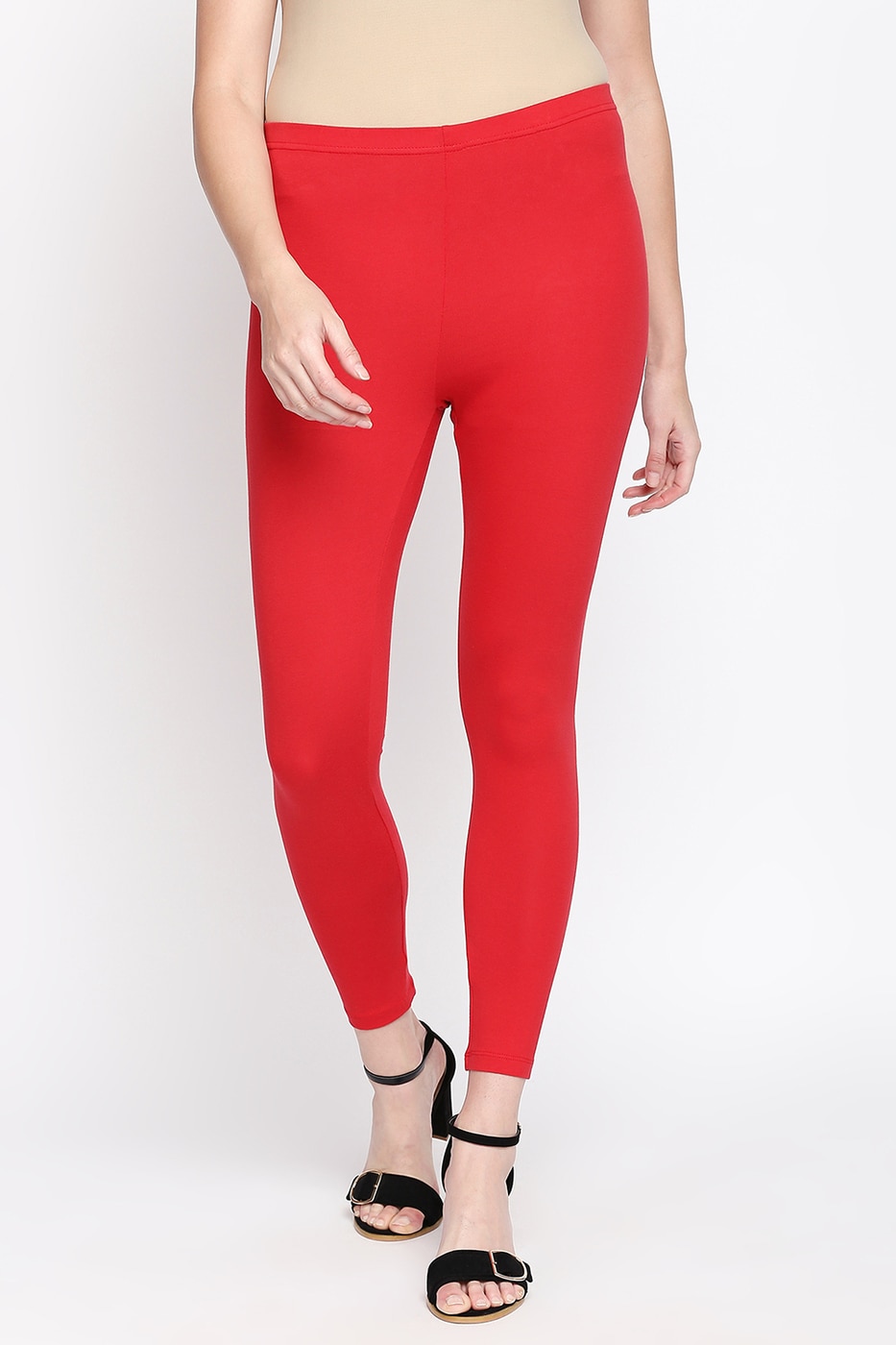 Rangmanch Women Solid Off White Leggings - Selling Fast at