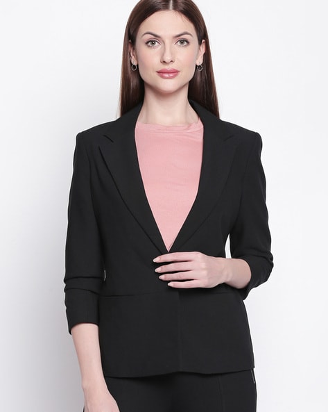Atlas ondersteuning inch Buy Black Blazers & Waistcoats for Women by Annabelle by Pantaloons Online  | Ajio.com